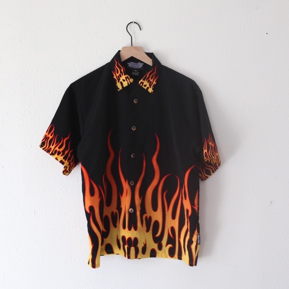 90s flame shirt